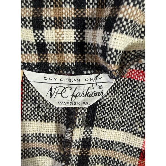 Vintage 70's NPC Fashions Blazer Jacket Plaid Work Button Lightweight Business - Picture 5 of 10
